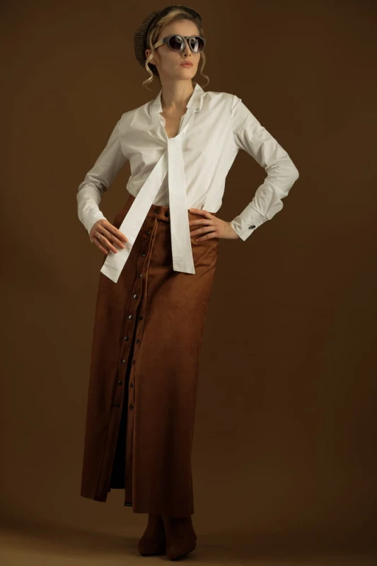 Spódnica Karmelowa Maxi