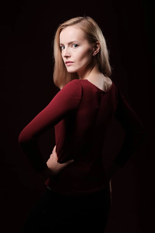 Bluzka Bardzo Bordo