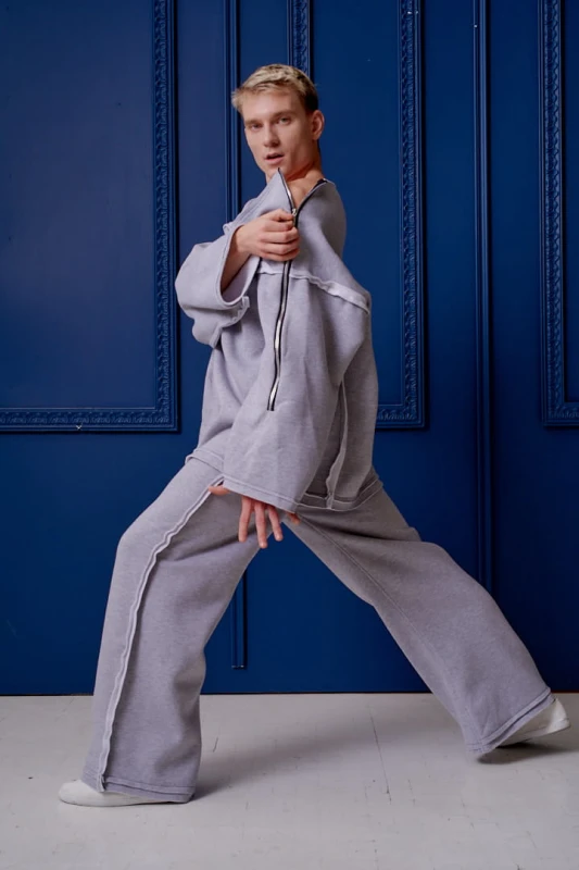Hultaj Polski – unisex spodnie dresowe Sztosy w stylu streetwear z szerokimi nogawkami