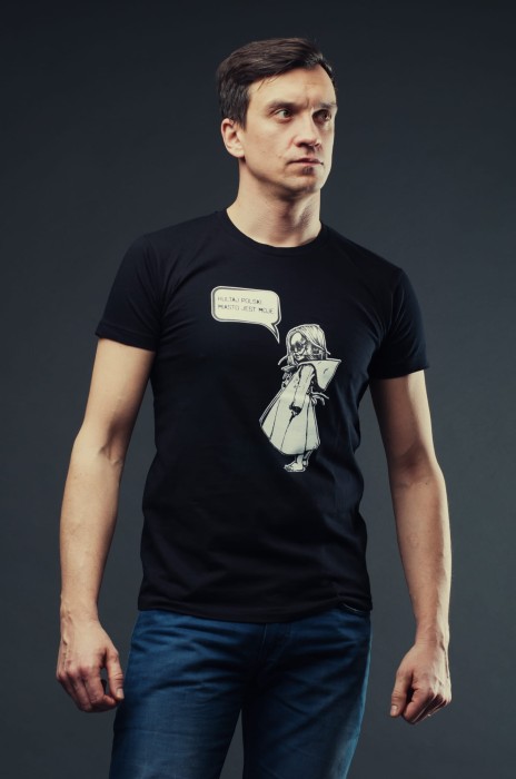 T-SHIRT MIASTO JEST MOJE męski czarny