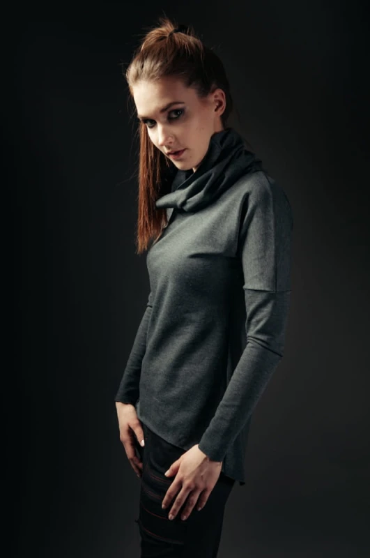Bluza jaskółkowa ciemnoszara
