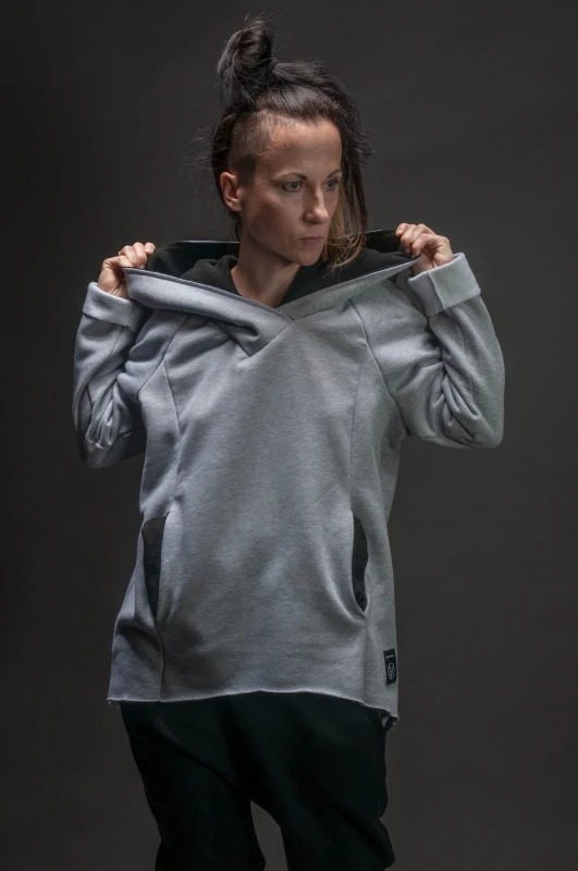 Bluza Bokserska Szara Komplet Mama/Dziecko