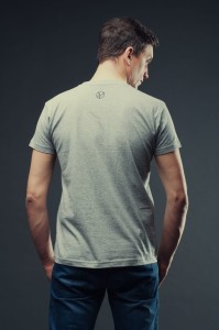 T-SHIRT MIASTO JEST MOJE męski szary