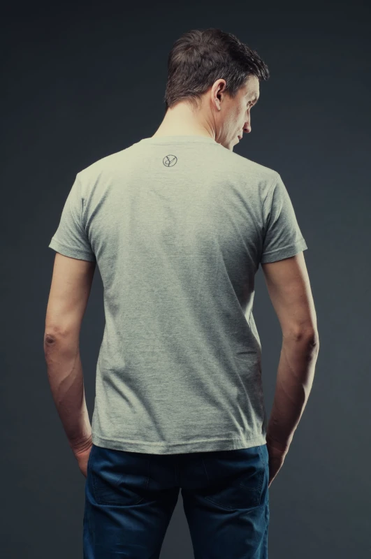 T-SHIRT MIASTO JEST MOJE męski szary