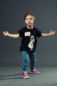 T-shirt MIASTO JEST MOJE dziecięcy czarny