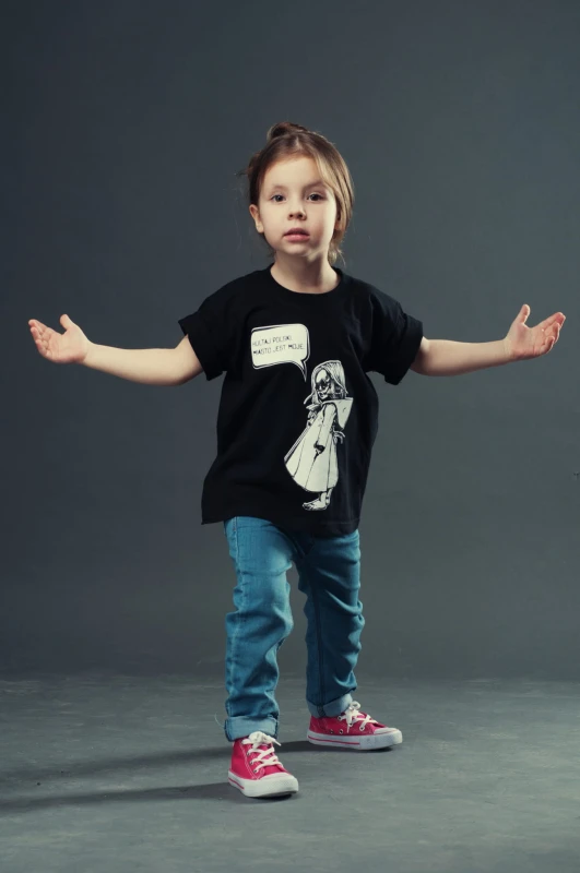 T-shirt MIASTO JEST MOJE dziecięcy czarny