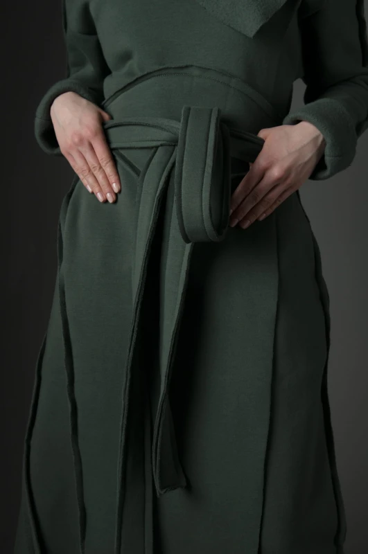 Długi Płaszcz Imago khaki