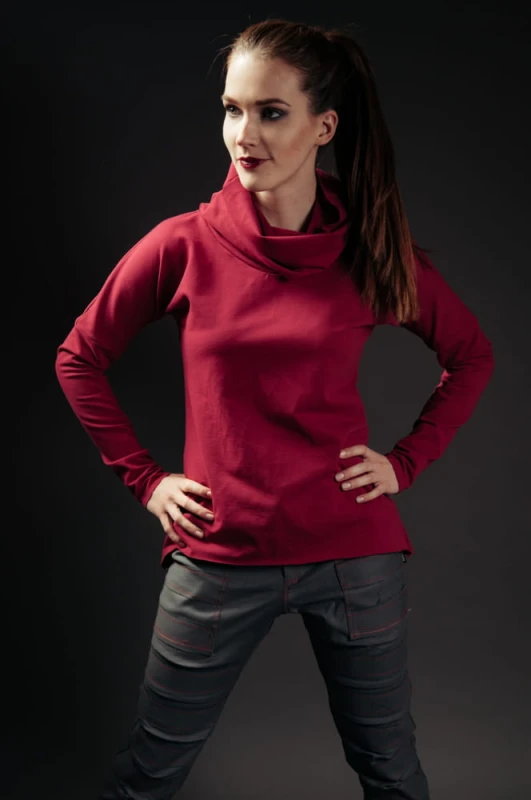  Bluza jaskółkowa amarant 