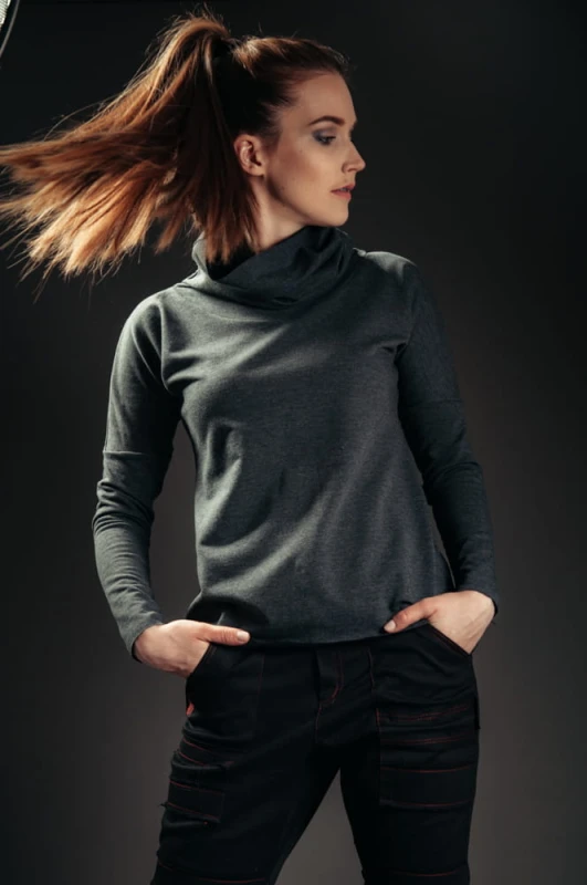 Bluza jaskółkowa ciemnoszara