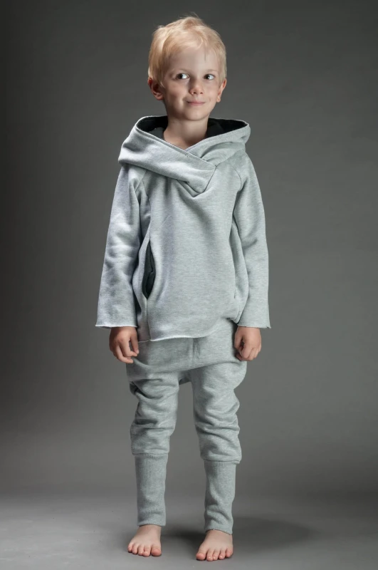 Bluza Bokserska Szara Komplet Mama/Dziecko