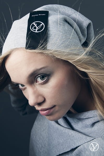 Czapka typu beanie szara