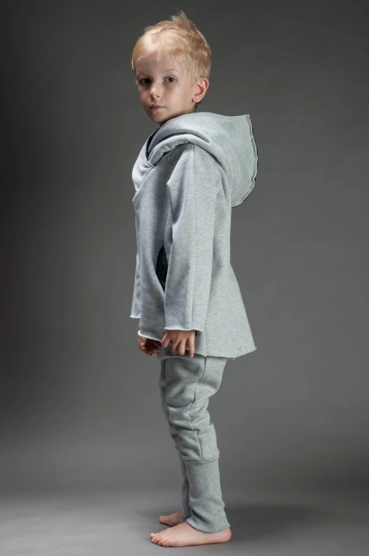 Bluza Bokserska Szara Komplet Mama/Dziecko